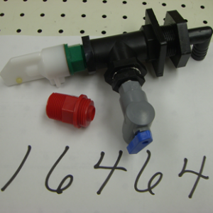 sha Square Bossed Elbowing Float Valve and Constant Flow Heat Valve Assembly