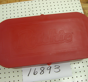 ykc Valve Box Cover for ThriftyKing CT2 - Red Cover for a Yellow Fountain