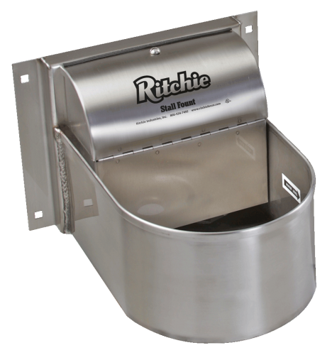 aa BASIC STALL FOUNT - no heat or shrouds - flush wall mount